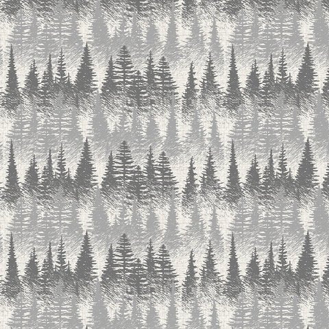 WL Wild Woods Lodge Taupe Trees