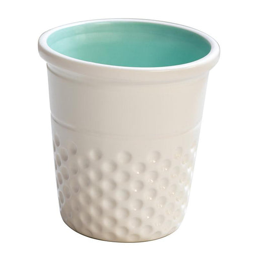 MO Thimble Container White/Aqua 