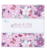 RB Buds & Butterflies 5in Squares 42pcs