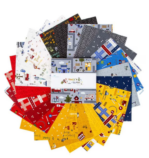 RB It Takes a Village 5in Squares 42pcs