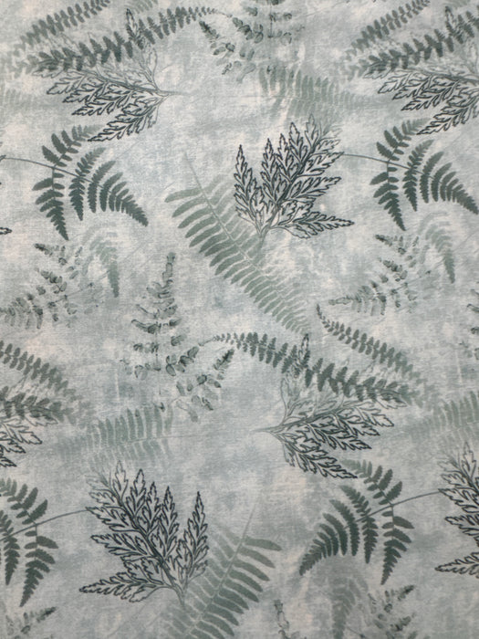 CW En Bleu Fern Leaves Blue