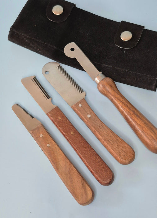 Pet Stripping Knife Set of 4