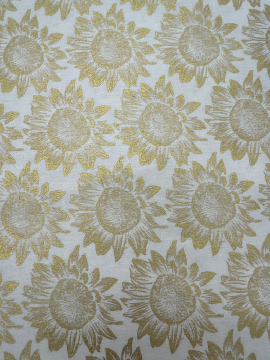 SE Simply Gold Sunflowers on White