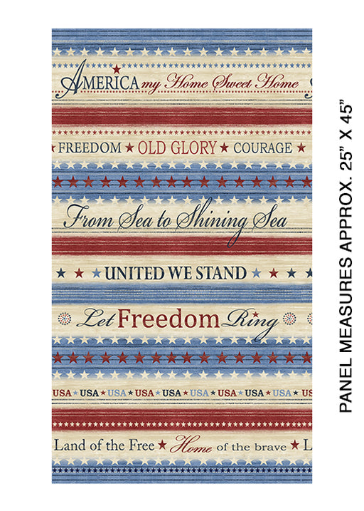 BE Home of the Free Panel Beige