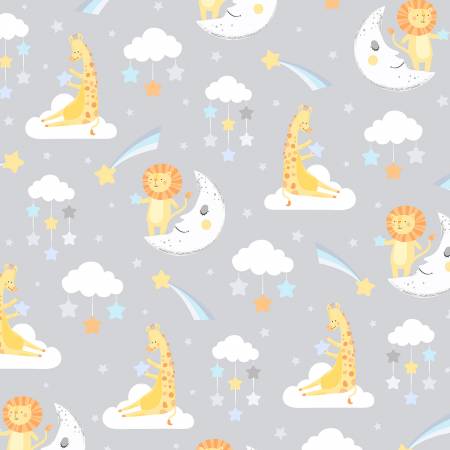 WL Baby's Adventure Gray Large All Over