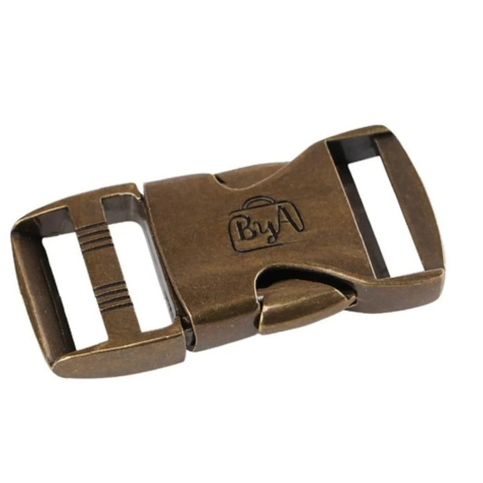 byAnnie Side Release Buckle-1in-Antique Brass-Set of One