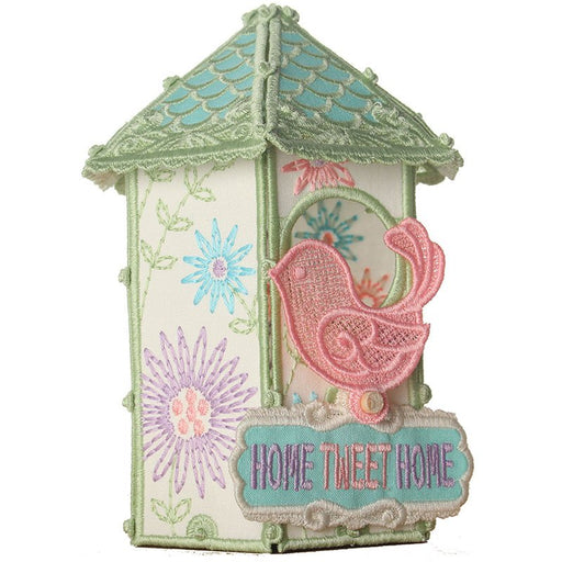 Freestanding Daisy Birdhouse Emb CD