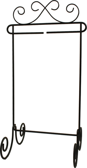 6in x 12in Scroll Single Stand Silver