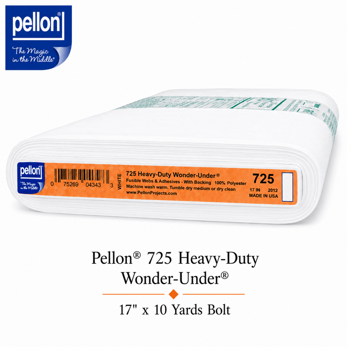 Pellon® 725 Heavy-Duty Wonder-Under® Fusible Web – 17" x 10 Yard Bolt – White