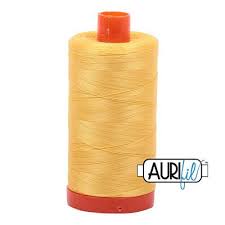 Mako Cotton Thread Pale Yellow Aurifil Cotton 50wt 1135