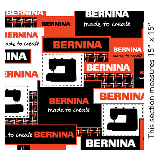 BE Bernina Logo Patch 7766 99 Black/Red