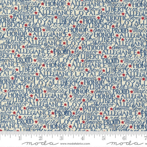 MO My Country Parchment/Pacific Blue