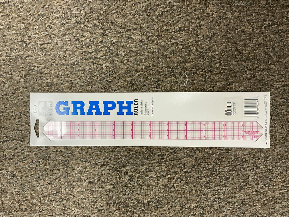 Graph Ruler Inch in 16ths