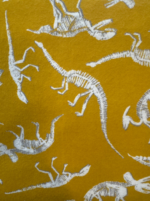 WF Cubby Bear Yellow Dino Flannel