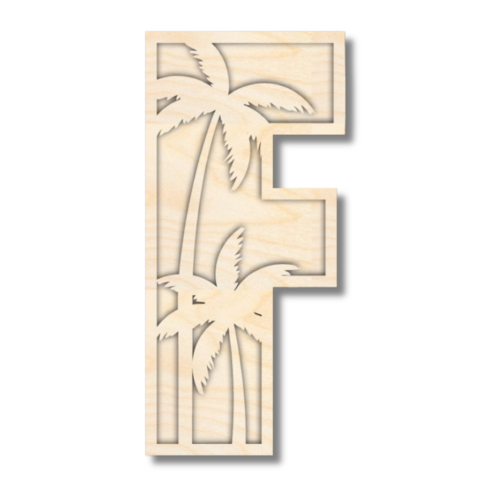 Unfinished Wood Layered Themed Letters | Dinosaur | A-Z | 2 Piece | up to 24"