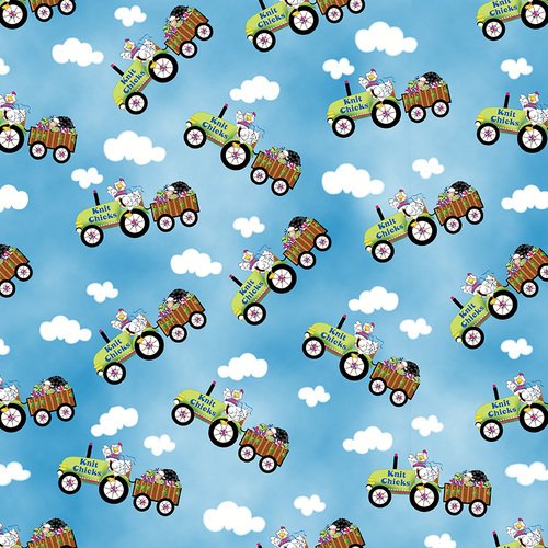 HG Knit Chicks- Tractor All-over