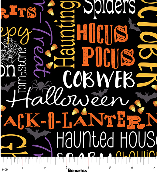 BE Ghostly Words Black