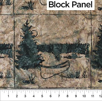 BYB Canoe Lake 3/4 yd  Panel 