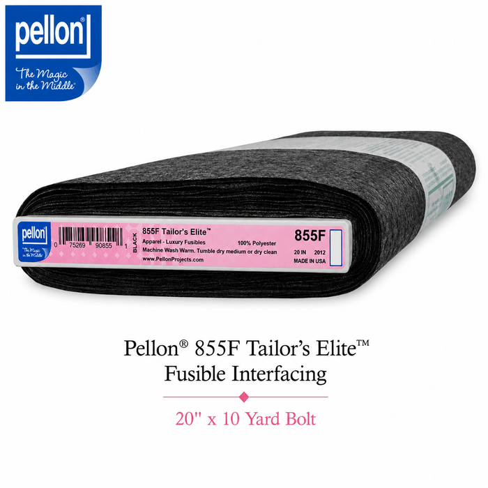Pellon® 855F Tailor's Elite™ Interfacing 20" x 10 yard Bolt (Black)