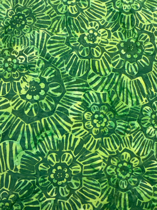 AN Etch Floral Green