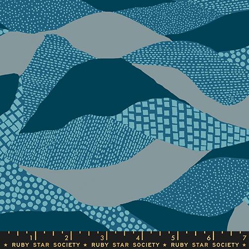 MO Reimagined Landscapes Teal Waves RS6053 16 Ruby Star