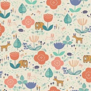 RJR COTTON +STEEL-Tomodachi-Peach