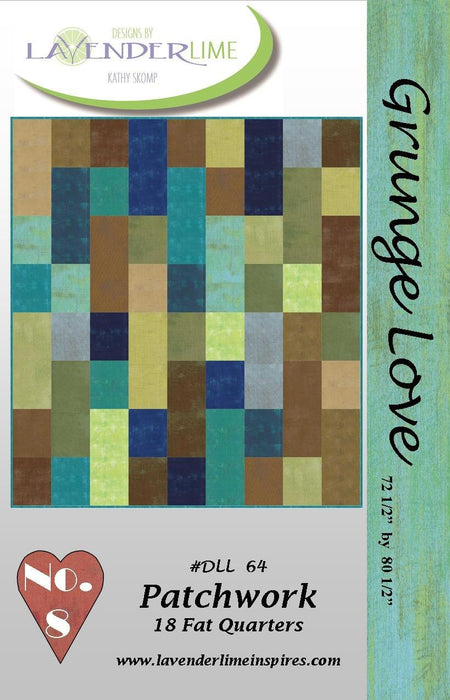 Patchwork Grunge Love Quilt Pattern