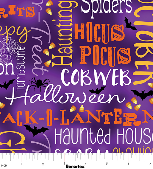 BE Ghostly Words Purple