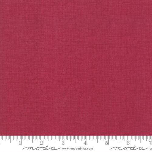 Thatched Cranberry Cotton Wideback Fabric - ( 1 3/4 Yard Pack )