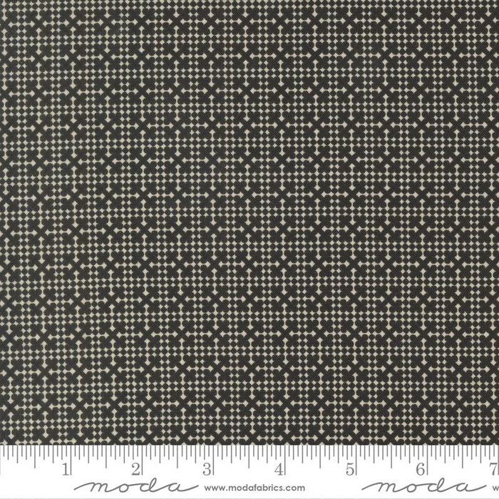 Posh Onyx Noir Netting Blenders Check Cotton 44"/45" Fabric Per Yard