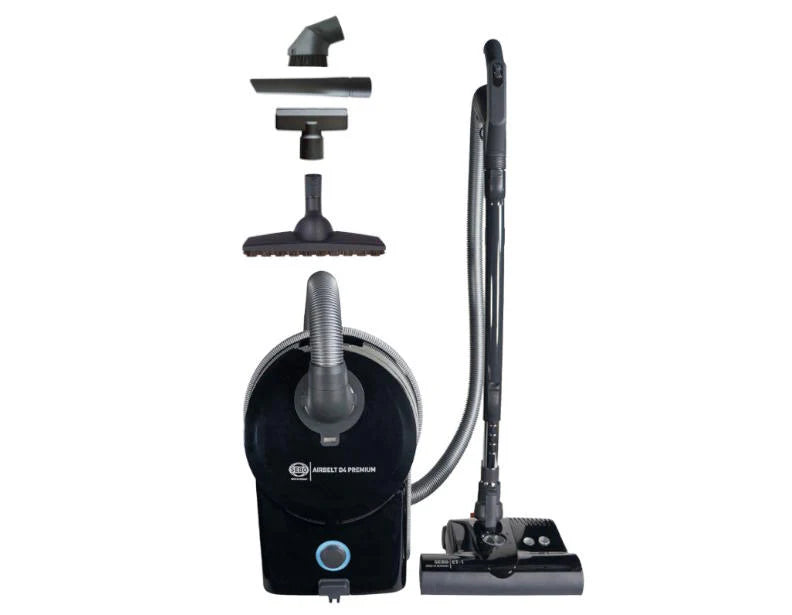 SEBO AIRBELT D4 Premium Canister Vacuum Cleaner - Graphite