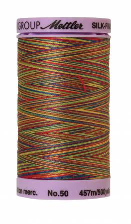 Silk-Finish 50wt Variegated Cotton Thread 500yd/457M Prime Kids