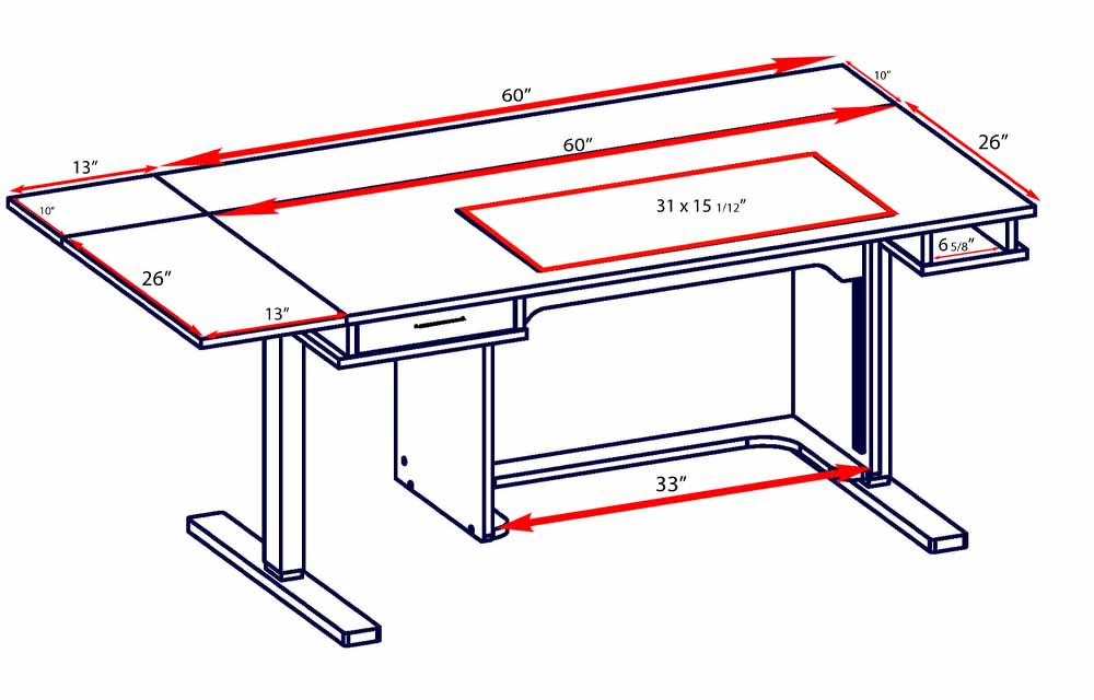 Horn Model 9100 New Heights Height-Adjustable Sewing Table