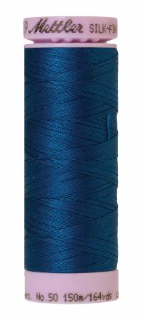 Silk-Finish 50wt Solid Cotton Thread 164yd/150M Colonial Blue