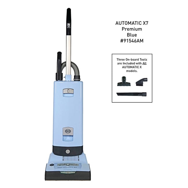SEBO AUTOMATIC X7 Premium Upright Vacuum Cleaner - Blue