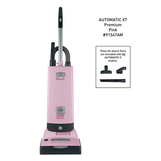 SEBO AUTOMATIC X7 Premium Upright Vacuum Cleaner - Pink
