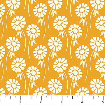 FI Upsy Daisy Butterscotch 44in Wide - Pop Sugar - 92061-52