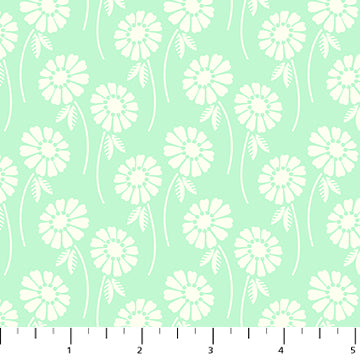 FI Upsy Daisy Aqua 44in Wide - Pop Sugar - 92061-60