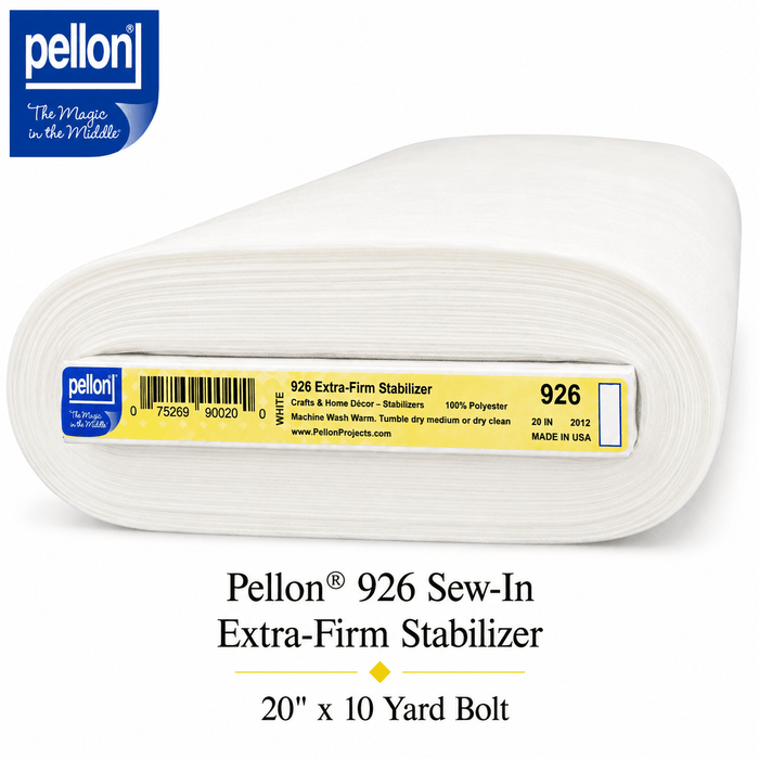 Pellon® 926 Sew-In Extra-Firm Stabilizer – 20" x 10 Yard Bolt – White