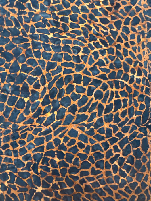 MO Blue Ridge Batik Navy and Rust