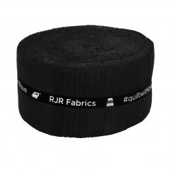 RJR Cotton Supreme Solids Black Jelly Roll