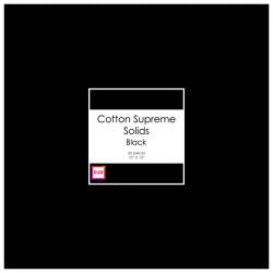RJR Cotton Supreme Solids Black Layer Cake