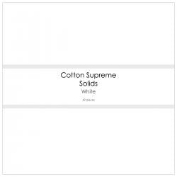 RJR Cotton Supreme Solids Optical White Charm Pack