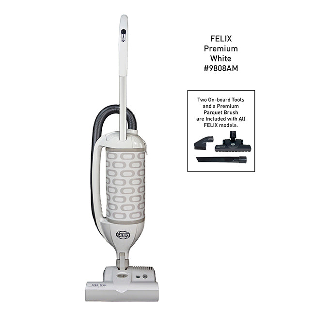 SEBO FELIX Premium Upright Vacuum Cleaner - White