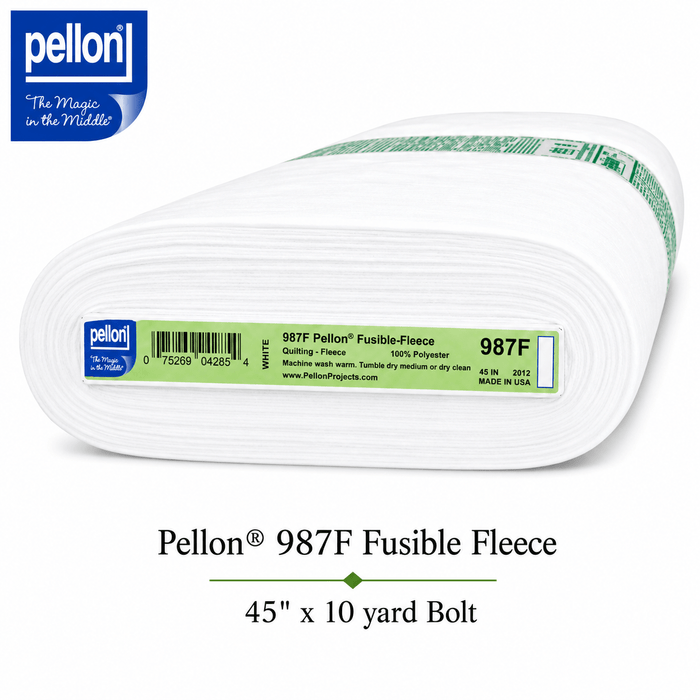 Pellon® 987F Fusible Fleece – 45" x 10 yard Bolt (White)