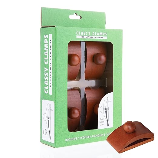 Classy Clamps Wooden Hangers & Screws