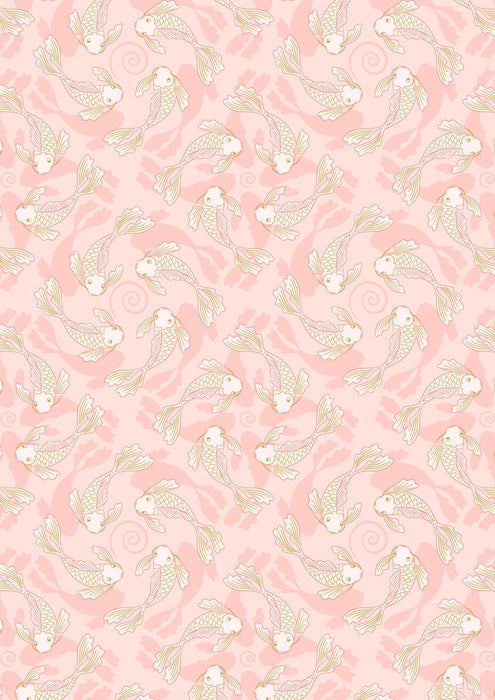 LI Sakura Lt. Pink, Koi, Gold Metallic A922B