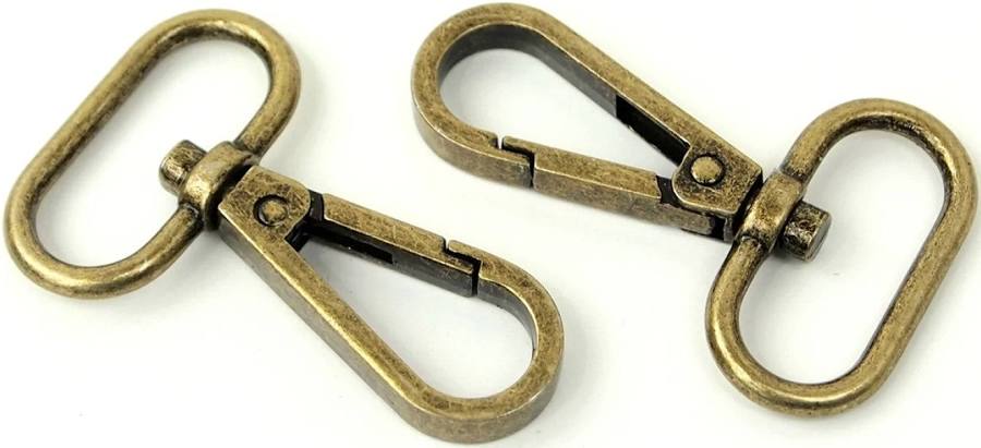 ByAnnie Swivel Hook 1in Antique Brass Set of Two