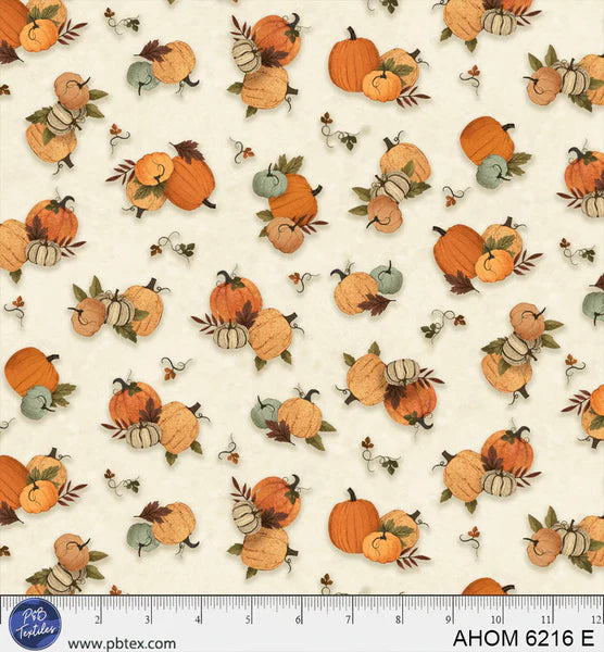PB Tossed Pumpkins Cream - Autumn Homestead