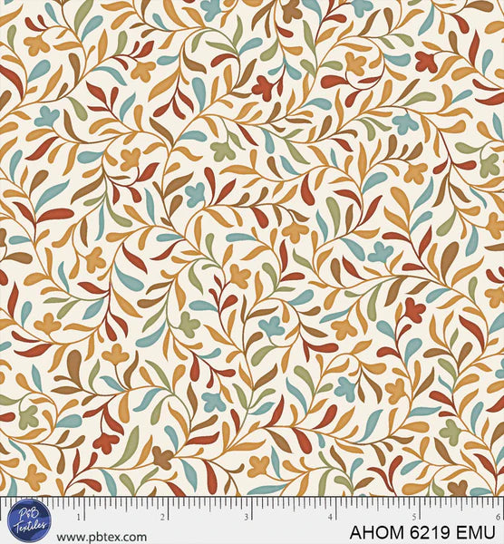 PB Allover Leaves Cream - Autumn Homestead